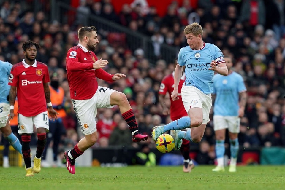 Luke Shaw Man United trung vệ